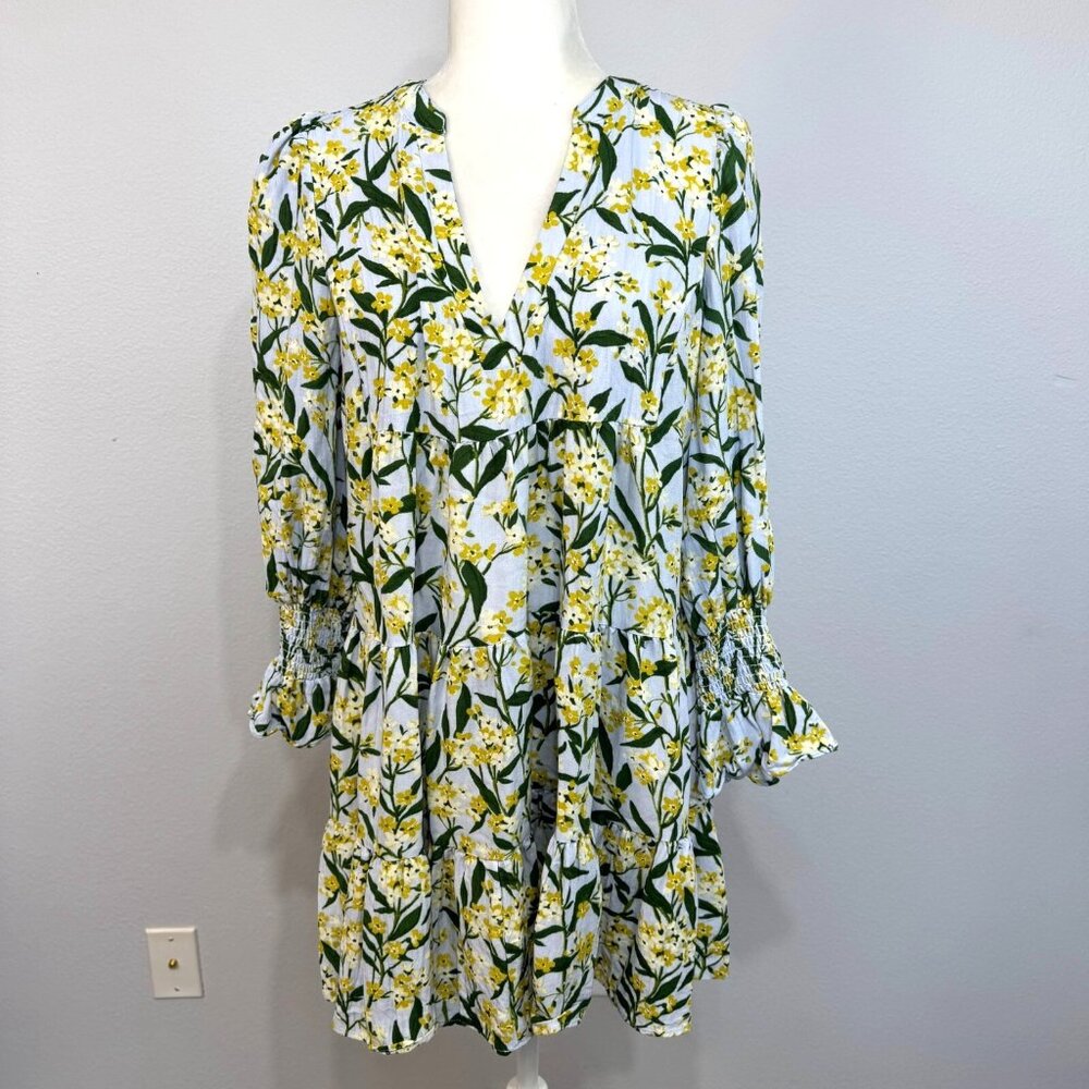 Tuckernuck Pomander Place Palmetto Garden Kenzo‎ Mini Dress Floral Blue Size M